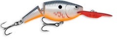 Rapala Jointed Shad Rap 07 Bleeding Original Shad lure showing lifelike wounded-bait swim for enticing strikes
