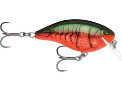 Rapala Ott's Garage Big Rocco crankbait in red crawdad color for bass fishing versatility.