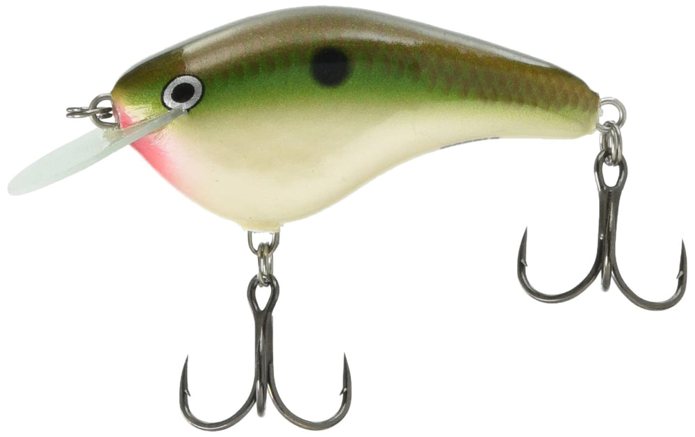 Rapala Ott's Garage Slim 06 Copper Green Shad front view boosts visibility for effective casting.