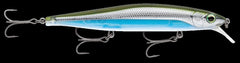 Rapala Precision Xtreme Mavrik jerkbait, metallic moss back shiner, boosts multi-species attraction with twitch-and-pause action.