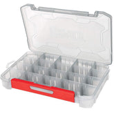 Rapala RapStack 3600 tackle tray with open lid for quick lure access on the boat.
