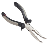 Rapala RCPC6 curved pliers in action delivering precise lure control.