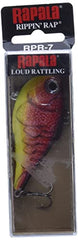 Close-up of Rapala Rippin' Rap action and flash in Redfire Crawdad color.