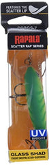 Rapala Scatter Rap Glass Shad 07 Glass Green Tiger UV side view shows lifelike action