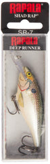 Rapala Shad Rap 07 front view for precise casts.