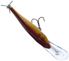 Rapala Shad Rap 09 Crawdad constructed from premium balsa wood for buoyant performance.