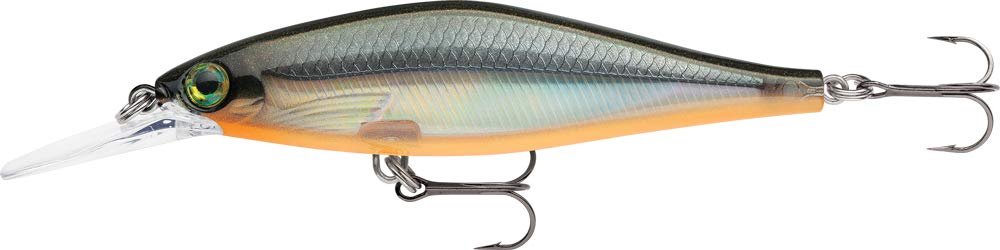 Rapala Shadow Rap Shad Deep 09 front view with frosted color for stealthy lure presentation.