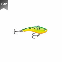 Rapala Slab Rap 04 Glow Tiger close-up, versatile glow lure for night fishing