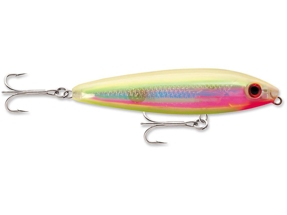 Rapala SSW11HBNC saltwater lure executing Walk-the-Dog action to attract and trigger saltwater fish.