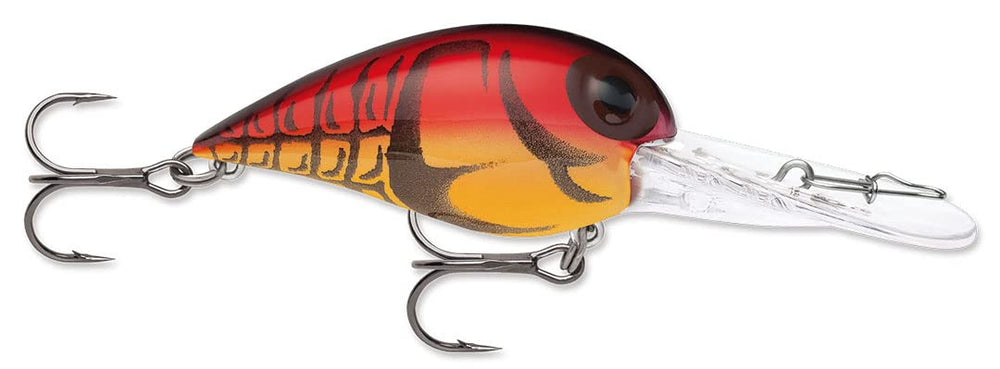 Rapala Storm Original Deep Wiggle Wart 05 Red Craw lure with deep wobble for bass fishing.