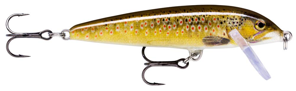 Rapala TRL F5-TRL Minnow Live Brown Trout side view highlights classic floating action for targeted strikes