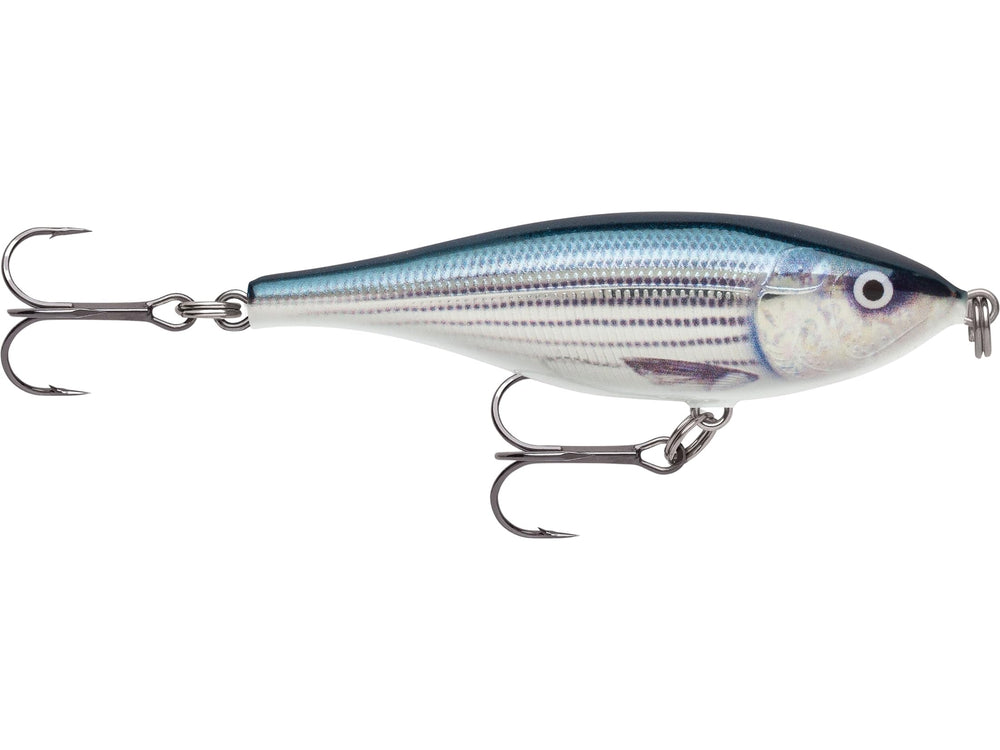Rapala Twitchin' Rap mullet lure delivers aggressive action for bass and pike.