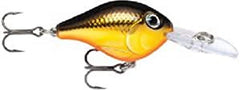 Rapala Ultra Light Crank 03 Gold lure; gold finish for ultralight setups and versatile panfish fishing.