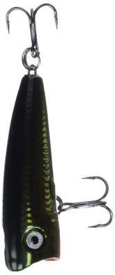 Rapala Ultra Light Pop 04 Gold Chrome lure closeup showing reflective finish for attracting surface strikes.