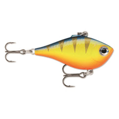 Rapala Ultra Light Rippin' Rap 03 Glow Hot Perch front view highlights glow lure for night perch fishing