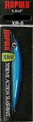 Rapala X-Rap 08 Silver Blue body with reflective scales improving strike visibility