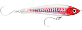 Rapala X-Rap Magnum Stick jerkbait front view in HD Red Head UV for offshore casting.
