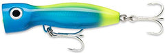 Rapala X-Rap Magnum Xplode lure on water during retrieve showing surface splash