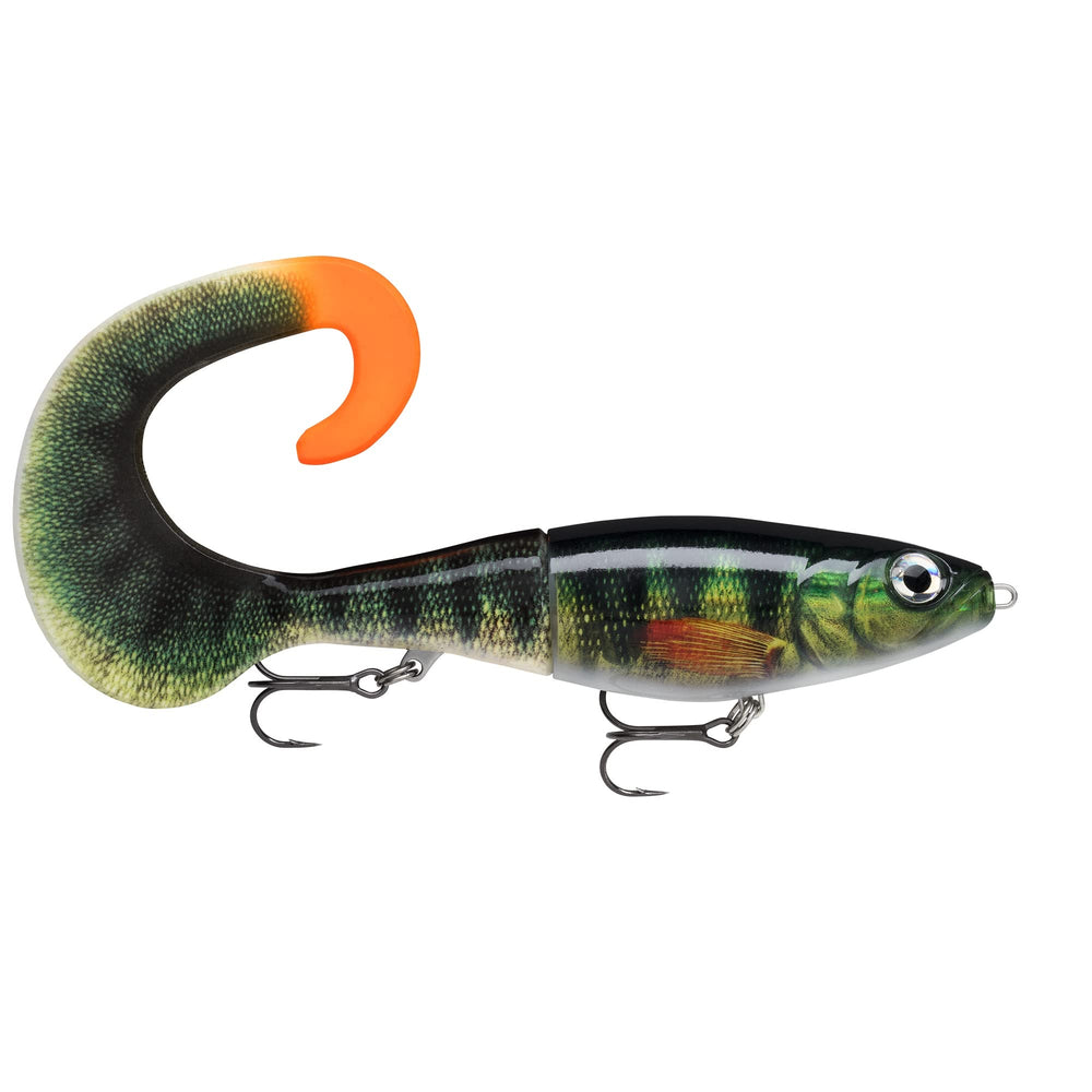 Rapala X-Rap Otus Live Perch lure with curl tail for cold-water casting