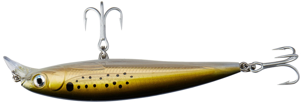 Rapala X-Rap Saltwater Lure in bunker color with rattling action attracts big gamefish.