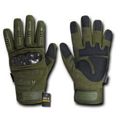 RAPDOM Tactical Carbon Fiber Gloves backside stretch view for flexible backhand comfort