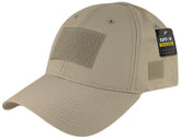 Rapdom T77-KHA cap front view emphasizes durable ripstop construction for rugged duty