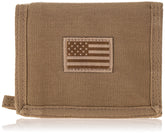 RAPDOM Tactical Wallet Khaki front view showing compact back-pocket carry