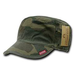 Rapid Dominance mens military cap wood with left zipper pocket for secure, hands-free storage