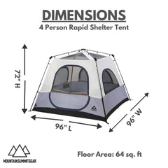 RAPIDSHELTER Caddis Rapid4 gear loft and storage keep essentials organized on trips.