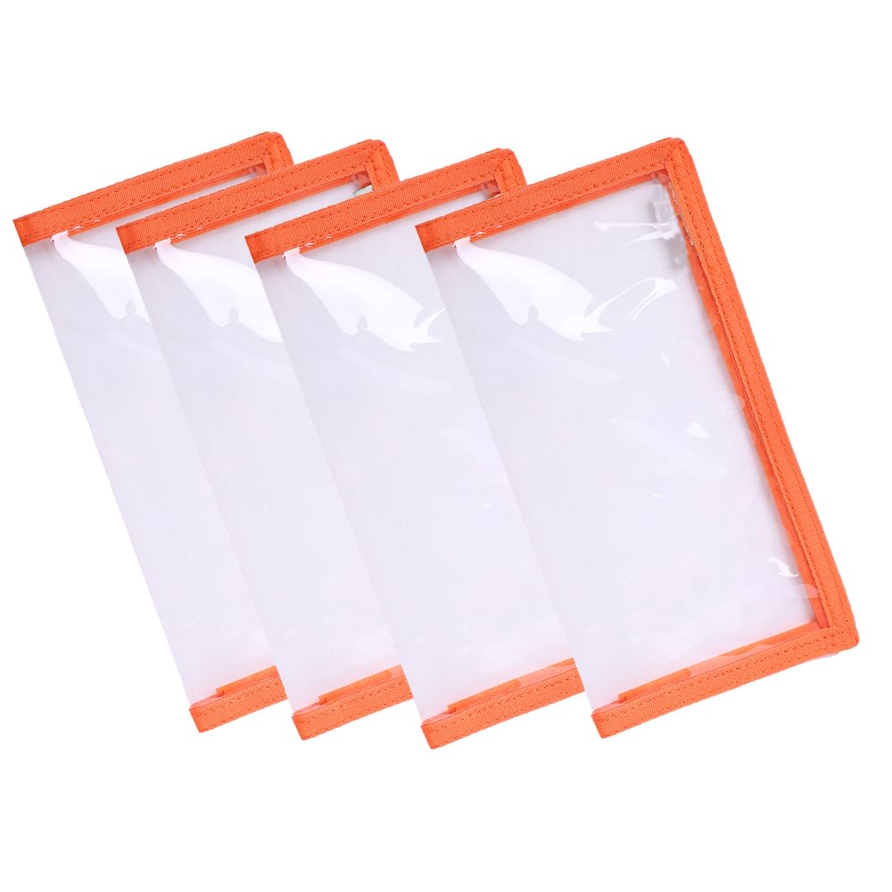 Front view of Raprance 4-pack lure wraps in orange (M)