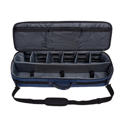 Raprance case shows mesh pockets for quick-access storage and gear separation.