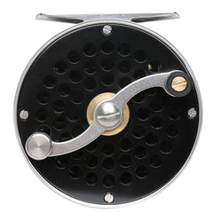 Raprance Vintage Classic Fly Reel black finish; corrosion-resistant aluminum for longevity.