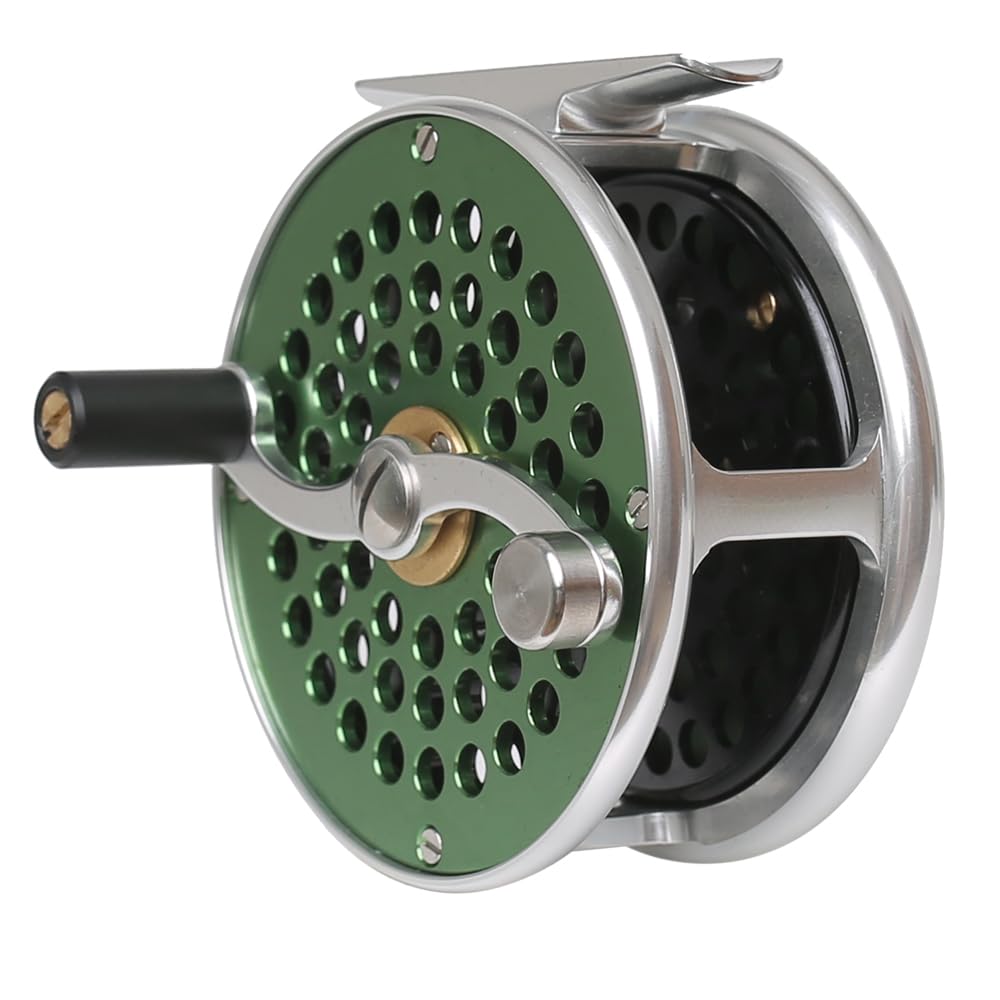 Raprance Vintage Classic Reel green front view showing retro design and color.