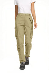 Raroauf work cargo pants side view showing practical pocket layout for gear.
