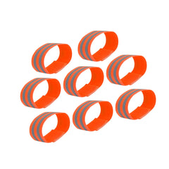 RATCHROLL reflective armband in orange improves night visibility for runners.