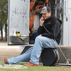 Rattler Rope Can waterproof-lid protects gear in wet conditions.