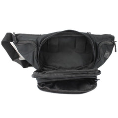 Rattlesnake Tactical fanny pack tan MOLLE points illustrating modular expansion for pouches.