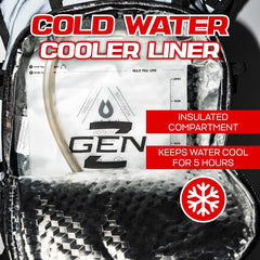 Raverunner Reflective Hydropack includes 2L bladder for steady on-the-go hydration