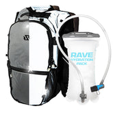 Raverunner Reflective Hydropack with hidden pocket for secure valuables at festivals