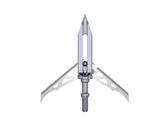RAVIN titanium broadheads front view highlights compact design and strong Ti6AL4V construction for field reliability.