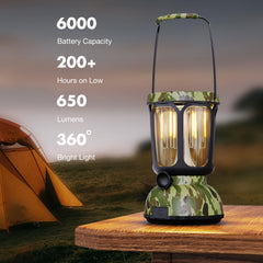 Raynic lantern brightness dial set to mid-range for versatile activities