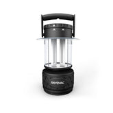 Rayovac Sportsman lantern front view with rugged handle for campsite lighting.