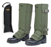 Razer Snake Gaiters worn on trail for full-coverage leg protection