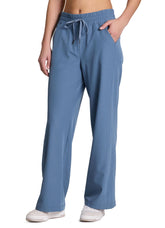 RBX wide leg pant close-up shows lightweight fabric with quick-dry performance for workouts.