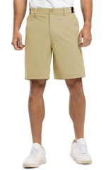 Rdruko golf shorts apricot side pocket with zip for secure storage