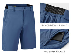 Rdruko golf shorts Indigo back pocket holds gloves or small items securely.