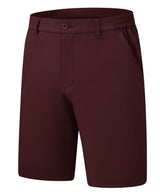 Rdruko men's stretch golf shorts front view with quick-dry fabric for comfort.