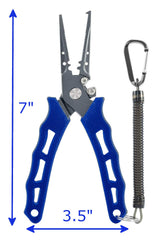 Reaction Tackle 420 stainless steel pliers in saltwater setting, demonstrating corrosion resistance.