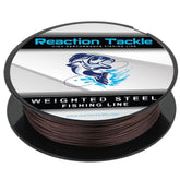 Reaction Tackle 45lb stainless steel trolling line for durable offshore trolling