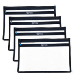 Reaction Tackle clear bag 14x9 front view showing organized bait storage with moisture protection